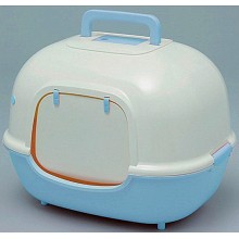 IRIS WNT-510 日本IRIS 橫向除臭貓廁- 粉藍色